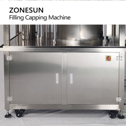 ZONESUN ZS-YTZL2 Servo Doypack Alimentando Enchedora Máquina de Tampar com Transportador