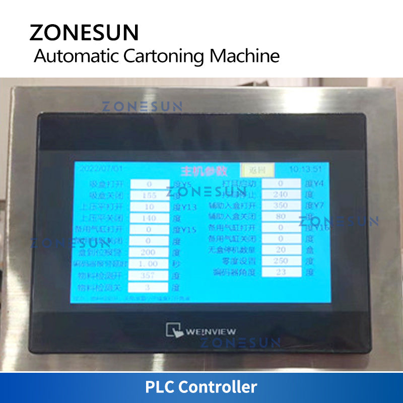Máquina automática de envasado y sellado de cajas de cartón ZONESUN ZS-ZHJ301