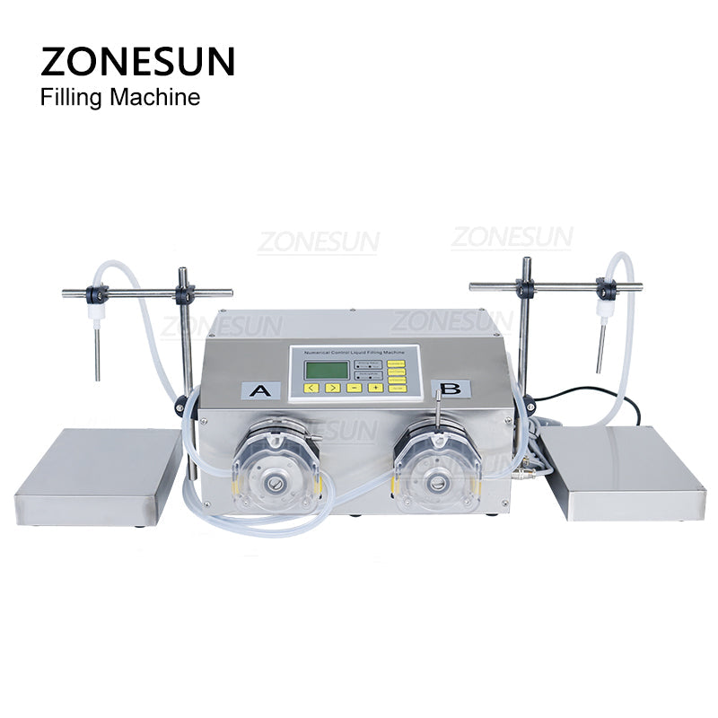 ZONESUN ZS-PP532W 30-6000ml Máquina de llenado de pesaje de líquidos con bomba peristáltica 