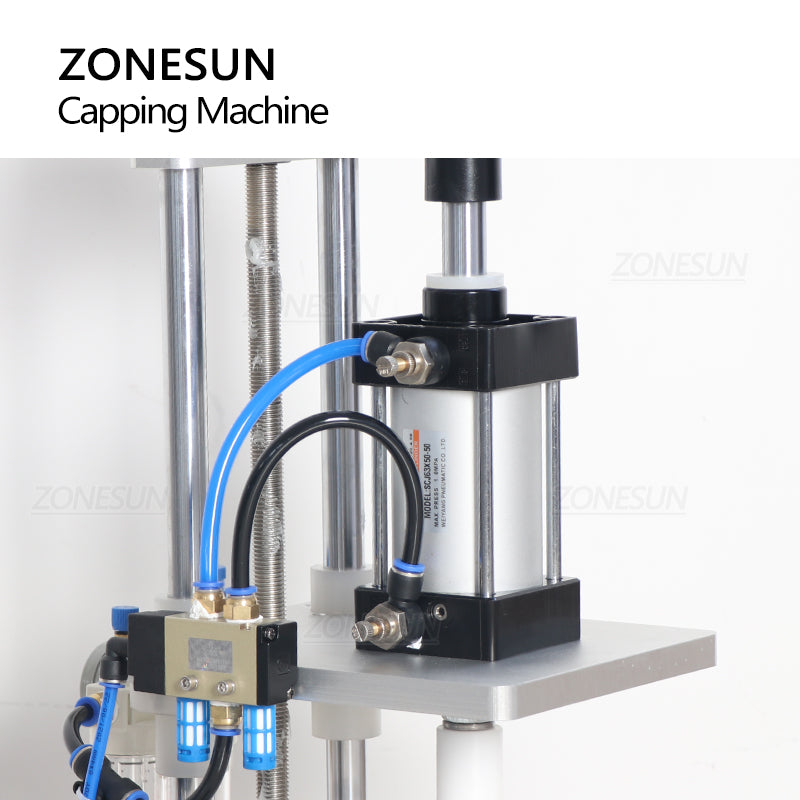 Máquina neumática para tapar perfumes ZONESUN ZS-GK5 13/15/18/20 mm 