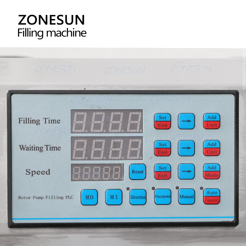 ZONESUN ZS-DTGT900CZ Máquina automática de llenado de pasta con bomba de rotor 