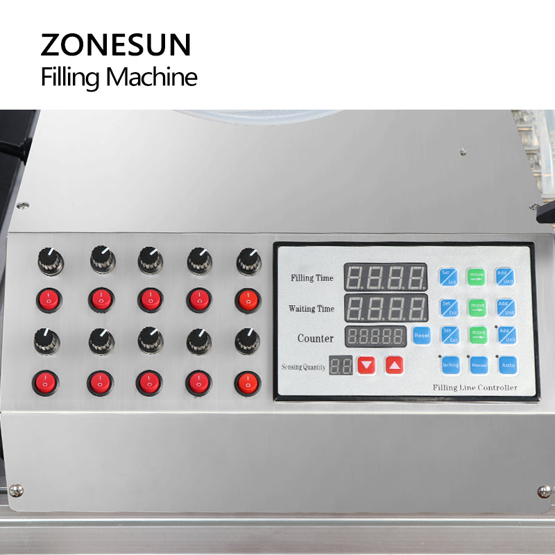 ZONESUN ZS-DTPP10D 10 bicos de mergulho bomba peristáltica máquina de enchimento de líquido 