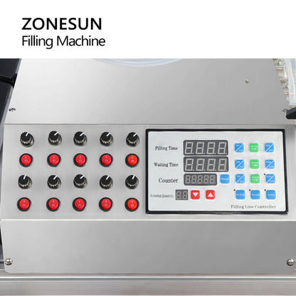 ZONESUN ZS-DTPP10D 10 bicos de mergulho bomba peristáltica máquina de enchimento de líquido 