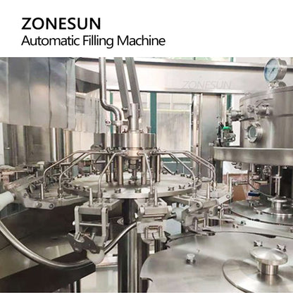 ZONESUN ZS-AFMC Autoamtic PET Bottled Carbonated Drinks Filling Machine