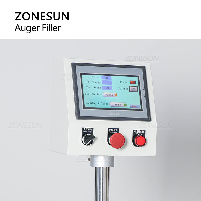 ZONESUN ZS-FM100P 0,1-100g Máquina semiautomática de enchimento de pó