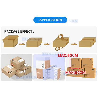 ZONESUN ZS-FK6050 Automatic Double Sides Carton Sealing Machine