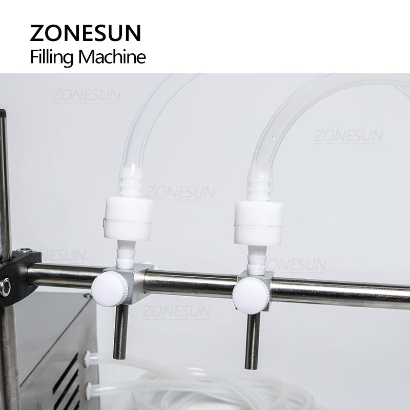 ZONESUN ZS-YTDP2 Máquina eléctrica de llenado de líquidos con bomba de diafragma de 2 boquillas