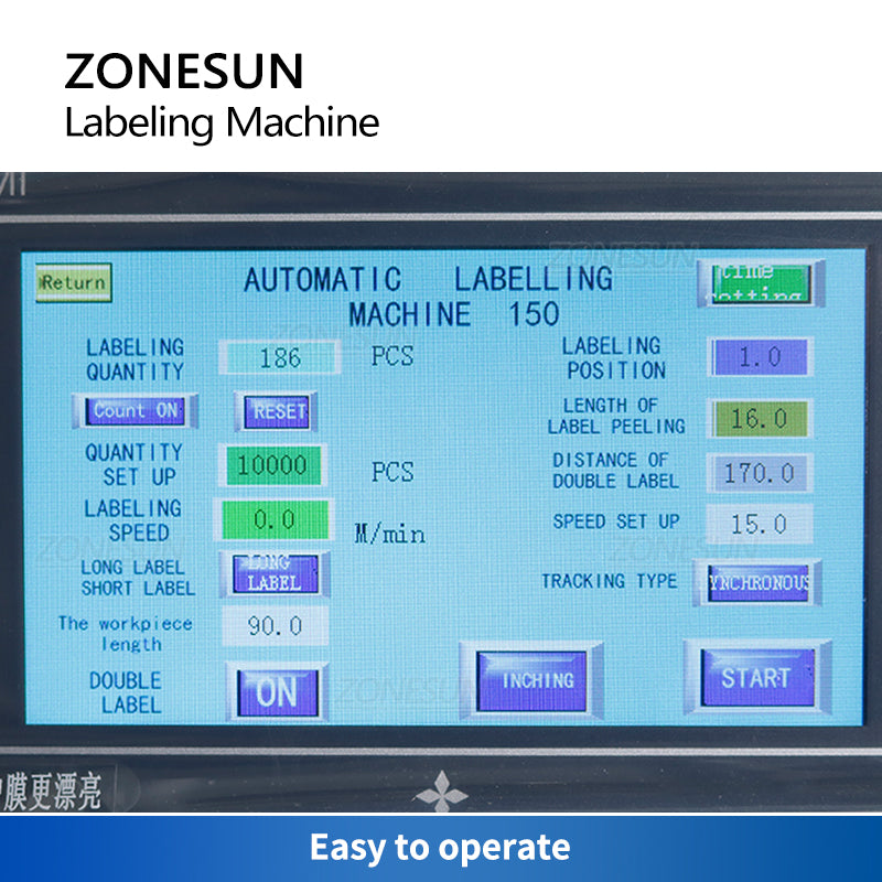 Etiquetadora de superficie plana ZONESUN ZS-TB170 