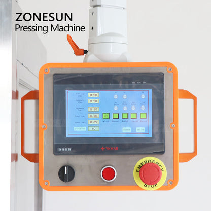 ZONESUN ZS-XG16D2 Máquina automática de prensado de tapas con cubierta antipolvo