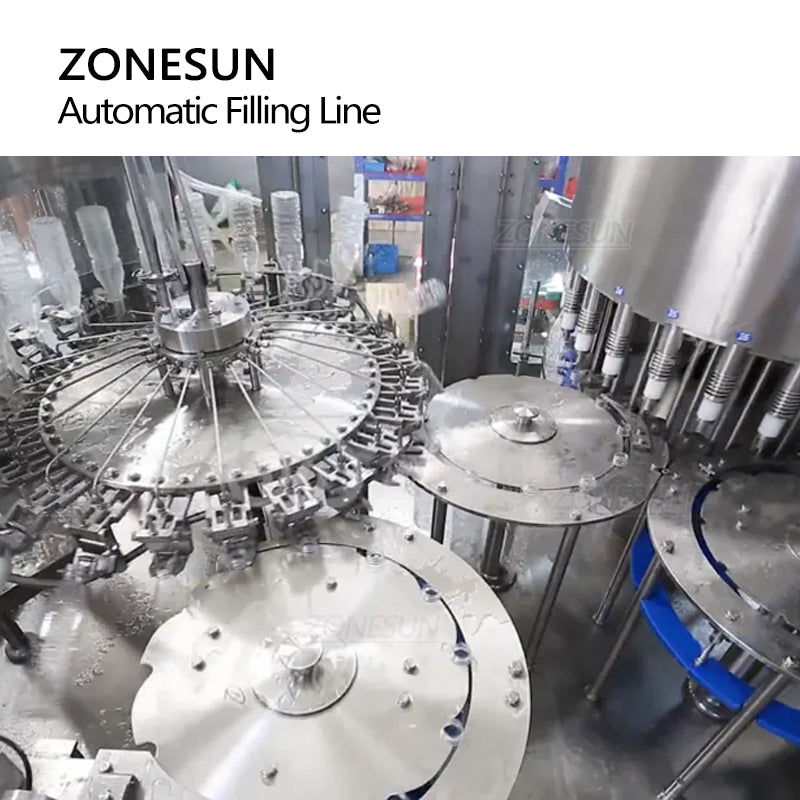 ZONESUN ZS-AFM Máquina automática de enchimento de água potável engarrafada PET