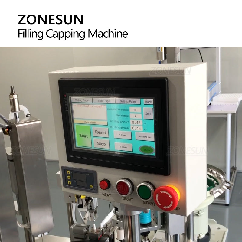 ZONESUN ZS-EL450 Automatic Liquid Cartridge Filling Capping Machine