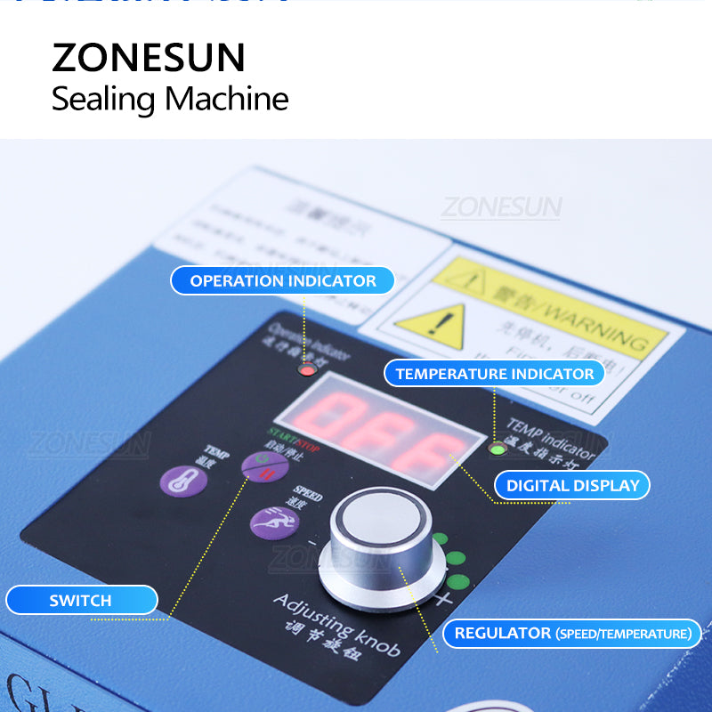 ZONESUN ZS-GLF1 Máquina de selagem de rolos de saco composto portátil ZONESUN 