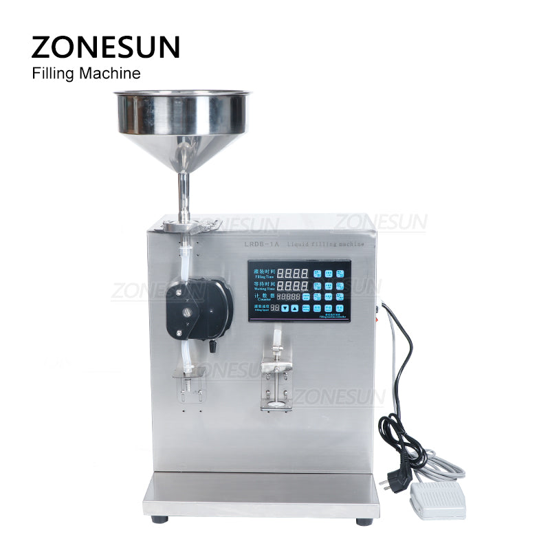 ZONESUN ZS-NP1 3-200ml Semi Automatic Peristaltic Pump Liquid  Filling Machine