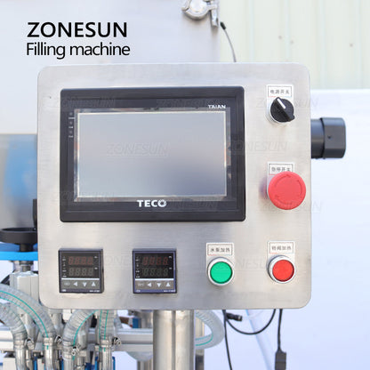 ZONESUN ZS-YTCT4P Automatic Constant Temperature Paste Feeding Filling Machine