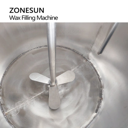 ZONESUN ZS-GTCD Bomba de engranajes semiautomática Máquina de fusión y mezcla de llenado de líquido de cera 