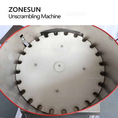 ZONESUN ZS-LP750 Botella rotatoria automática que clasifica el posicionador para la cadena de producción 