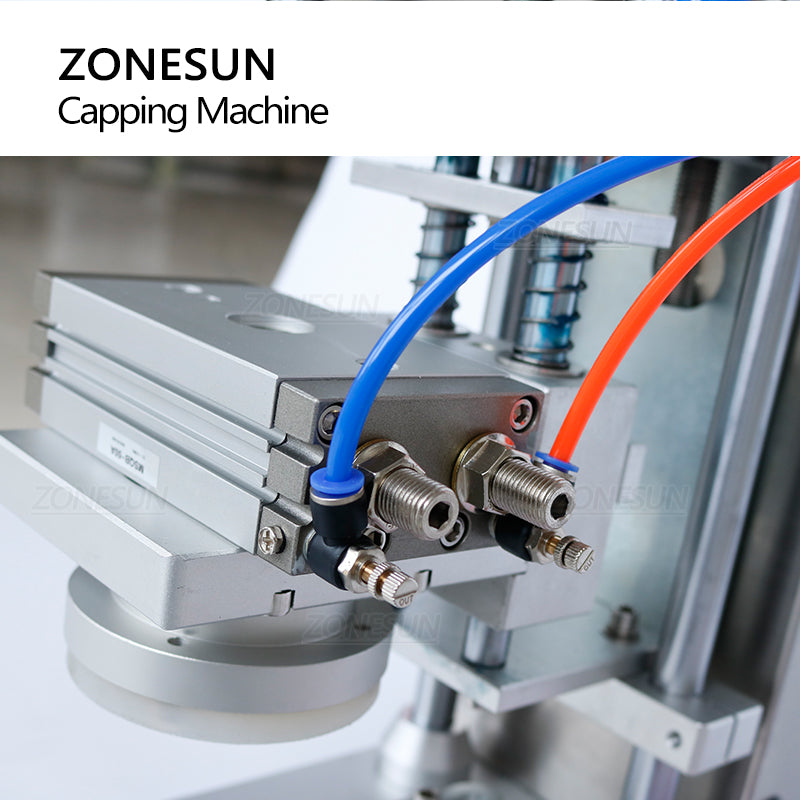 ZONESUN ZS-XG450D Máquina semiautomática de tapado giratorio de botellas de vidrio de escritorio