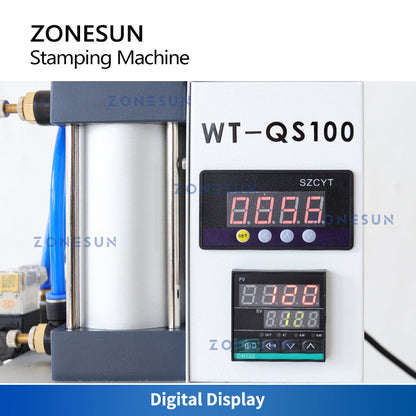 ZONESUN ZS-QS100 Máquina pneumática de estampagem a quente 