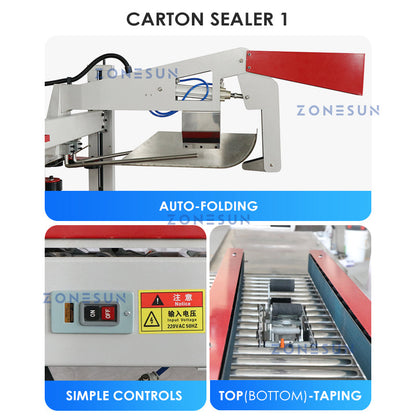 Línea de producción de sellado automático de cartón ZONESUN ZS-CSPM1