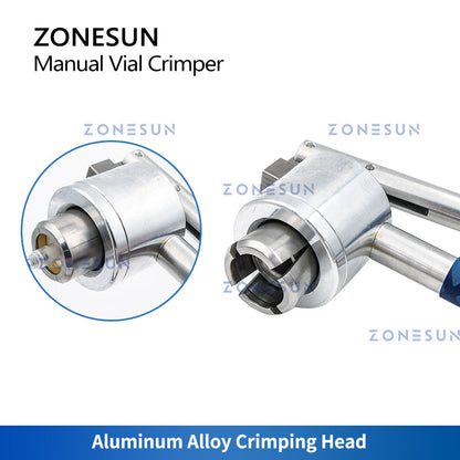 ZONESUN ZS-PBC1 13/15/18/20 mm Máquina de tampar perfume manual em aço inoxidável