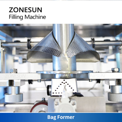 ZONESUN ZS-420GSY Máquina automática de enchimento de pasta e vedação com tanque e bomba de alimentação