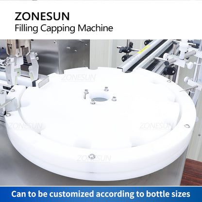 Máquina de llenado y tapado de líquidos con bomba peristáltica automática ZONESUN ZS-AFC1Z 