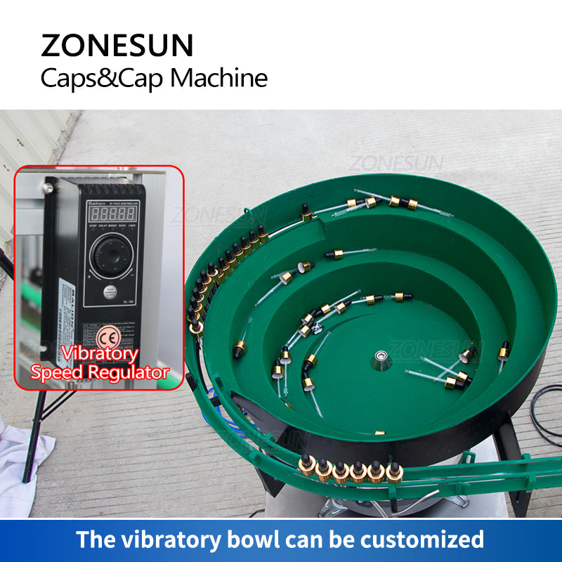 ZONESUN ZS-XG16E Automatic Capping Machine With Customizable Vibratory Cap Feeder