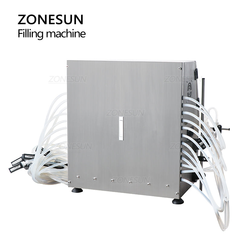 ZONESUN ZS-DPYT12P Máquina semiautomática de llenado de líquidos con bomba de diafragma de 12 boquillas