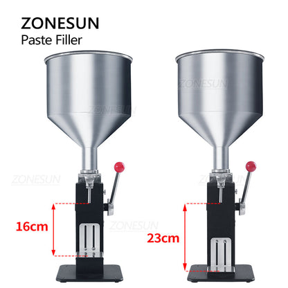 ZONESUN ZS-MGT1S Máquina de enchimento de pasta manual 