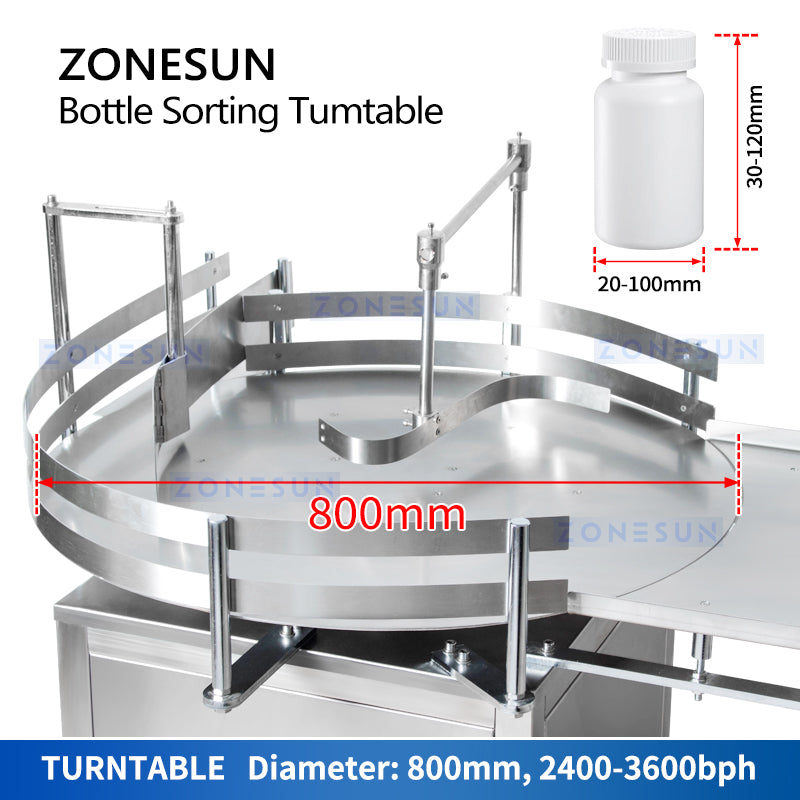 Desembaralhador automático de garrafas ZONESUN ZS-LP800 para linha de produção