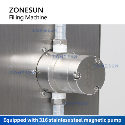 ZONESUN ZS-DTMPZ1 Máquina automática de enchimento de líquido com bomba magnética de bico único 