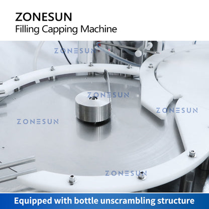 Máquina de llenado y tapado de líquidos con bomba magnética de boquilla única ZONESUN ZS-AFC7 