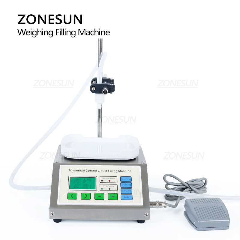 ZONESUN ZS-DP611W Semiautomática bomba de diafragma para pesagem de líquido máquina de enchimento