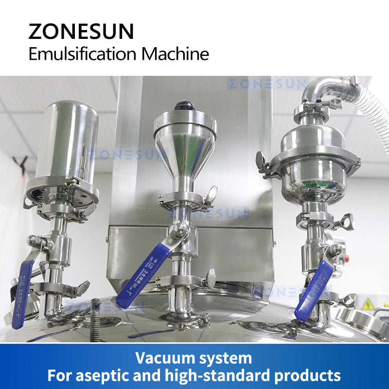 ZONESUN ZS-EM300 Mezcladora Emulsionadora al Vacío 