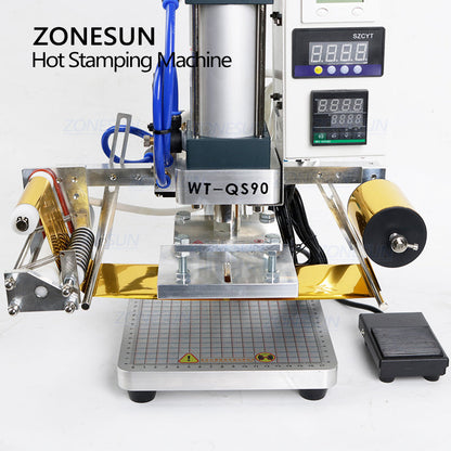 Máquina de estampado en caliente neumática ZONESUN WT-QS90 