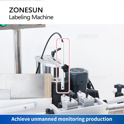 Etiquetadora automática de doble cara para botellas redondas ZONESUN ZS-TB260S 