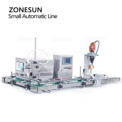 ZONESUN ZS-MPXG1 Pequena Bomba Magnética Automática de Enchimento de Líquido e Máquina de Tampar