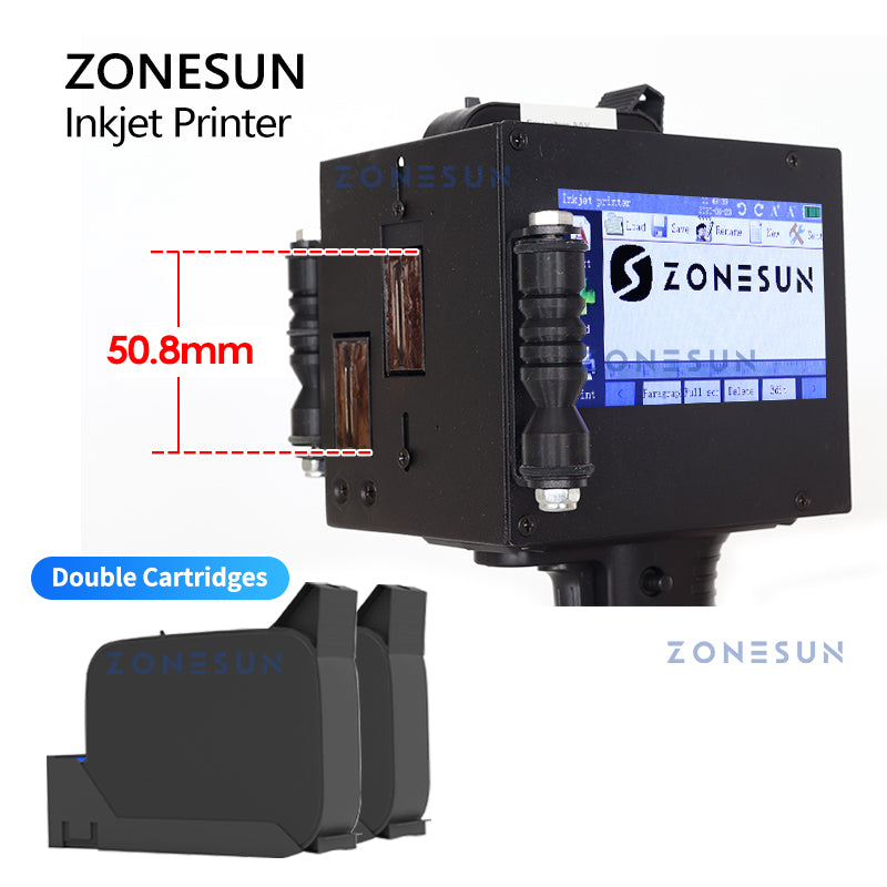 ZONESUN ZS-HIP508 Máquina de impressão a jato de tinta multilíngue portátil 