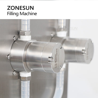 ZONESUN ZS-YTMP2S Digital 2 Head Magnetic Pump Liquid Filling Machine