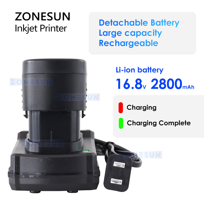 Máquina de codificación de impresora de inyección de tinta portátil ZONESUN ZS-HIP127