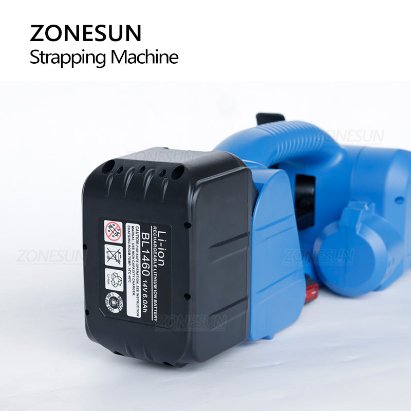 ZONESUN JD-PSE16 Máquina flejadora portátil de PP/PET con correa de tira y batería de litio 