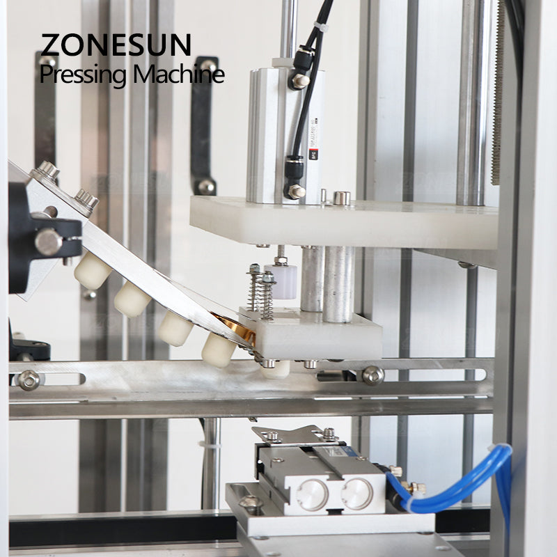 ZONESUN ZS-XG16D2 Máquina automática de prensado de tapas con cubierta antipolvo