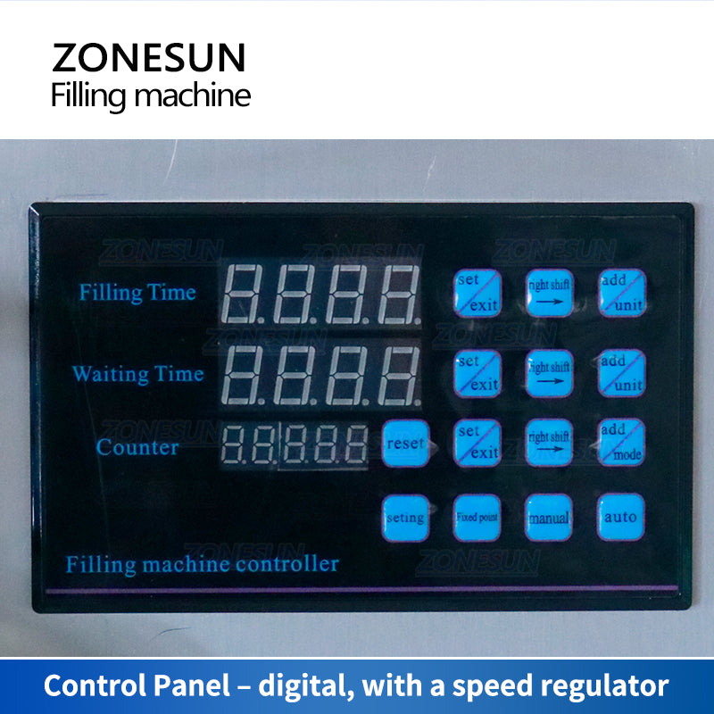 ZONESUN ZS-YTPPR1 Máquina de enchimento de líquido com bomba peristáltica de grande fluxo semiautomática