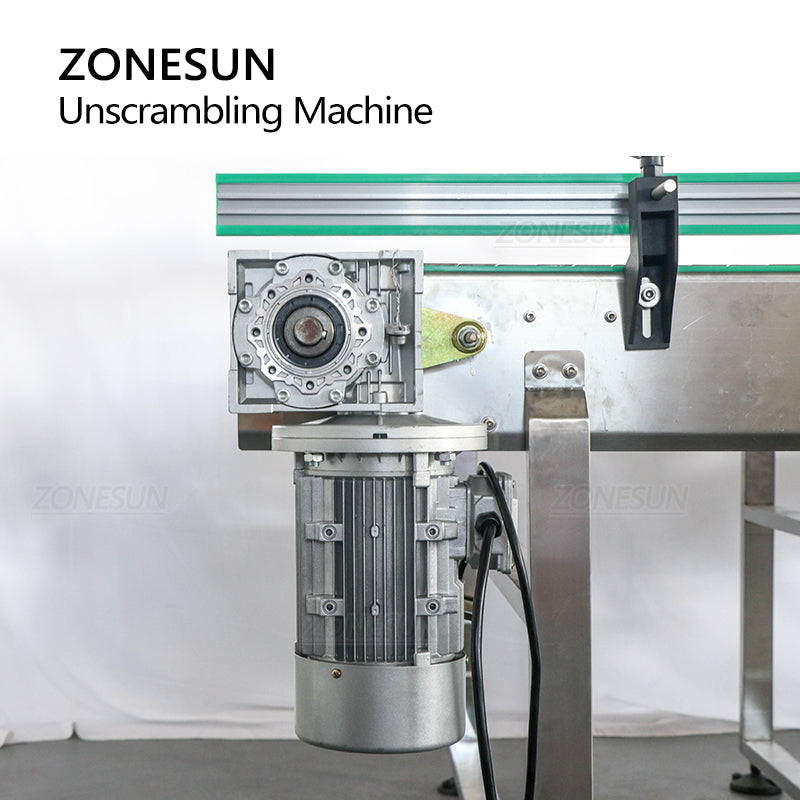 ZONESUN ZS-CB190 Custom Conveyor Belt Bottle Sorting Unscrambler For Production Line