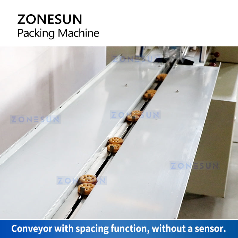 Máquina empacadora de flujo horizontal ZONESUN ZS-ZB250S 