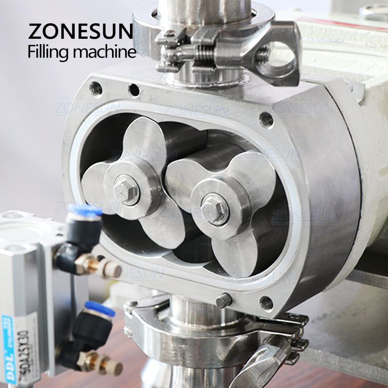 ZONESUN ZS-DTGT900CZ Máquina automática de llenado de pasta con bomba de rotor 