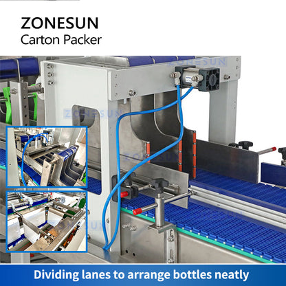 ZONESUN ZS-CPL Máquina automática de envasado y sellado de cajas de cartón 