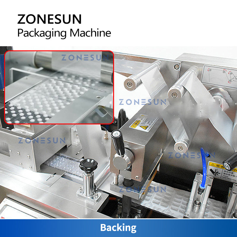 ZONESUN ZS-DPPA Líquido automático / Pasta / Máquina de sellado de blíster de llenado de material irregular 
