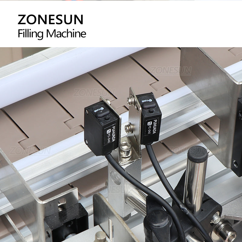 ZONESUN ZS-KL01 Máquina de enchimento de pó quantitativo de grânulos de 2 bicos com 2 funis 