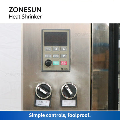 ZONESUN ZS-CSM1 Máquina automática de sellado termorretráctil de tapa de cuello de botella 